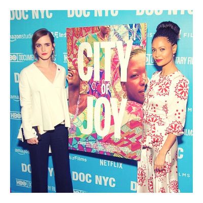 12 november: A privilege to attend last night’s DocNYC Film Festival premiere of CITY OF JOY. 
The film tells the story of a remarkable centre, City of Joy, in Eastern Democratic Republic of Congo, where women who have suffered horrific abuse learn to be leaders. The documentary also explores the friendships between Dr. Denis Mukwege (2016 Nominee for the Nobel Peace Prize), radical playwright and activist Eve Ensler (The Vagina Monolgoues) and human rights activist - and Director of the City of Joy - Chris
