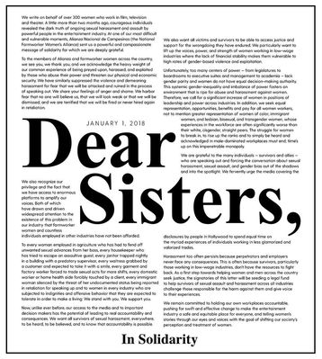 02 januari: The time is NOW! @TIMESUPNOW Legal Defense Fund provides subsidized legal support across industries to those who have experienced sexual harassment, assault, or abuse in the workplace. Join me! Read the letter, sign & donate: Link in bio.
