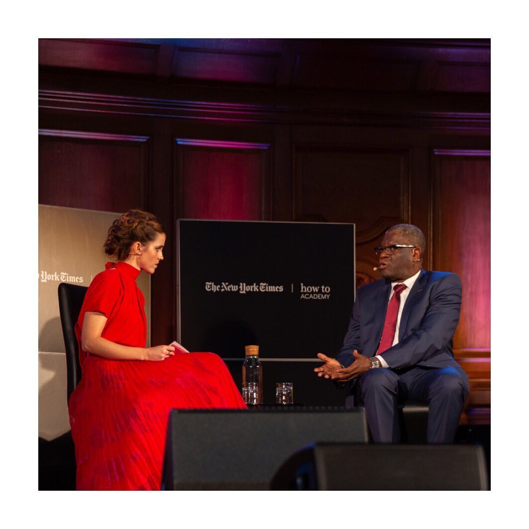 16 mei: 💐💪🏾 “Taking action means saying ‘no’ to indifference. If there is a war to be waged, it is the war against the indifference which is eating away at our societies.” - @drdenismukwege
⠀⠀⠀⠀⠀⠀⠀⠀⠀
Dr. Denis Mukwege has been a brilliant colleague and collaborator on the @g7 Gender Equality Council in Paris. 💫 To borrow praise from a mutual friend, Eve Ensler, Dr. Mukwege is truly ‘a beacon for all men to follow.' The Nobel Peace Prize winner and founder of Panzi Hospital is so inspiring to me as a doctor, activist, and male ally in the fight against gender-based violence.✊🏾🧡
⠀⠀⠀⠀⠀⠀⠀⠀⠀
It was so fun interviewing him in my home city as part of @how.to.academy & @nytimes ‘How to Understand Our Times.’ Thank you for sharing your learnings and lifetime of work with us and declaring what feminists across the gender spectrum know to be true: “Rape is not just a physical, violent act perpetrated against one victim, it is an assault on humanity." 🌻💛
⠀⠀⠀⠀⠀⠀⠀⠀⠀
🌟 If you would like to take action to support Denis’s work, please visit @mukwegefoundation or www.mukwegefoundation.org/get-involved
