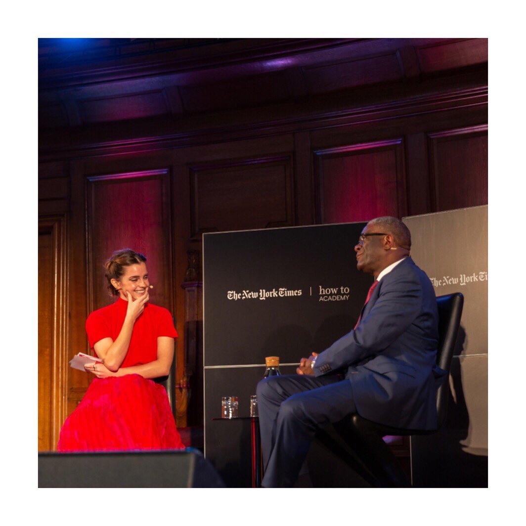 16 mei: 💐💪🏾 “Taking action means saying ‘no’ to indifference. If there is a war to be waged, it is the war against the indifference which is eating away at our societies.” - @drdenismukwege
⠀⠀⠀⠀⠀⠀⠀⠀⠀
Dr. Denis Mukwege has been a brilliant colleague and collaborator on the @g7 Gender Equality Council in Paris. 💫 To borrow praise from a mutual friend, Eve Ensler, Dr. Mukwege is truly ‘a beacon for all men to follow.' The Nobel Peace Prize winner and founder of Panzi Hospital is so inspiring to me as a doctor, activist, and male ally in the fight against gender-based violence.✊🏾🧡
⠀⠀⠀⠀⠀⠀⠀⠀⠀
It was so fun interviewing him in my home city as part of @how.to.academy & @nytimes ‘How to Understand Our Times.’ Thank you for sharing your learnings and lifetime of work with us and declaring what feminists across the gender spectrum know to be true: “Rape is not just a physical, violent act perpetrated against one victim, it is an assault on humanity." 🌻💛
⠀⠀⠀⠀⠀⠀⠀⠀⠀
🌟 If you would like to take action to support Denis’s work, please visit @mukwegefoundation or www.mukwegefoundation.org/get-involved
