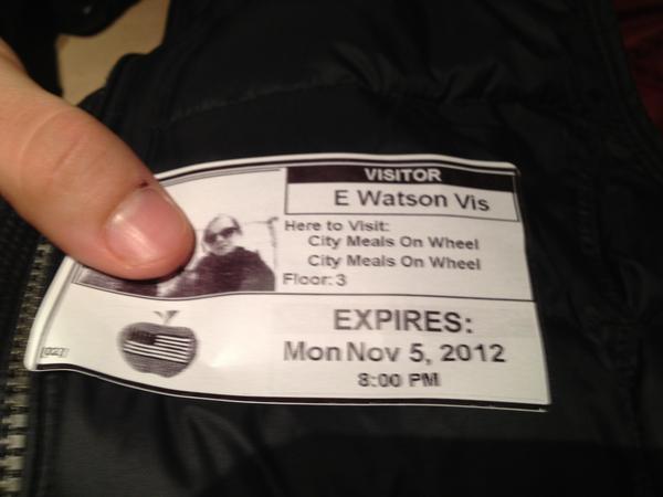 05 november: @citymeals - not sure how great my sense of direction is but I loved playing delivery woman. 
