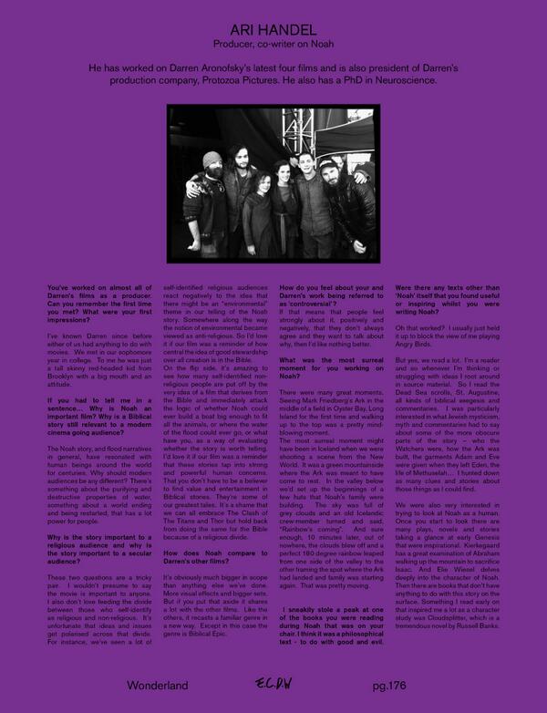 03 april; From @wonderlandmag's #Noah section; my interview with producer Ari Handel. 
