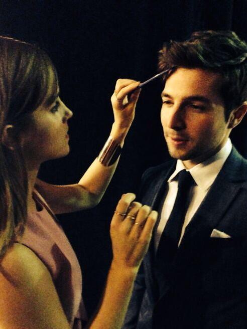 20 april: Excited to be at @TribecaFilmFest as a movie fan.Good luck tonight @RobAguire #boulevard - your hair is perfect! 
