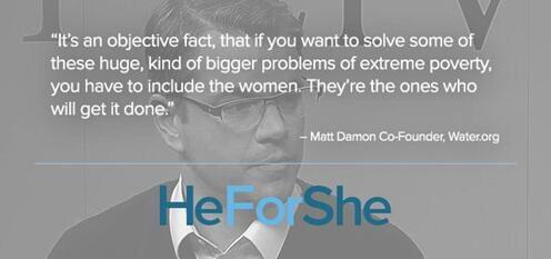 25 september: #mattdamon #heforshe 
