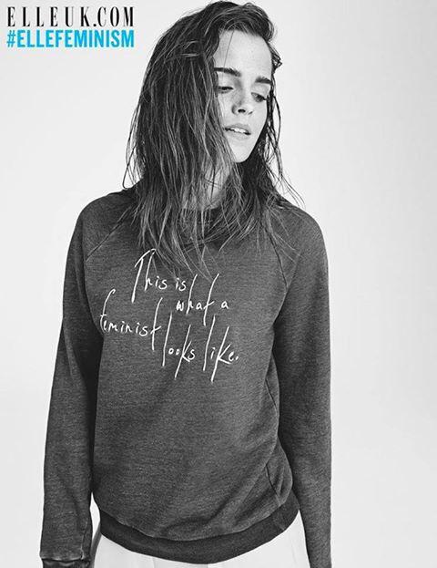 30 oktober: #thisiswhatafeministlookslike @ELLEUK @LorraineELLE 
