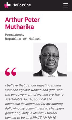 20 juli: Our IMPACT 10x10x10 champion Arthur Peter Mutharika impacting and championing CHANGE #heforshe http://thisisafrica.me/malawian-chief-annuls-300-child-marriage-send-kids-to-school/ 
