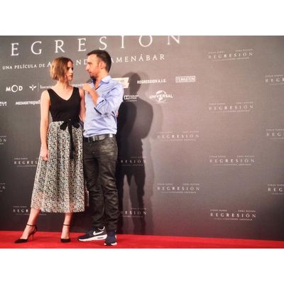31 augustus: Such a great experience with such a wonderful director. Thank you Alejandro Amenabar xxx #Regression #Madrid 

